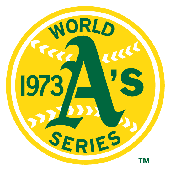 Oakland Athletics 1973 Special Event Logo iron on transfers for clothing